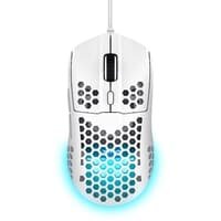 Mouse Gamer GXTrust 928W Helox Ultraleve, RGB, 6 Botões, 6400 DPI, USB, Branco - 25389