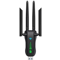 Adaptador Wifi 6 Bluetooth 5.4 Dual Band 2.4ghz/5ghz 4 Antenas Receptor Wi-fi Para PC E Notebook