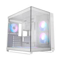 Gabinete Gamer Ocypus Iota C70 Atx ARGB Com Fans Branco Gabinete Gamer Ocypus Iota C70 Atx ARGB Com Fans Branco