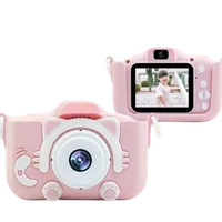 Câmera Digital Infantil Usb Portátil Resolução 1080p Recarregavel Cor Rosa