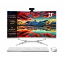 Computador All in One Aitek 27'' Curvo Full HD i5 16GB 512GB Branco com Kit Teclado e Mouse Sem Fio e Webcam