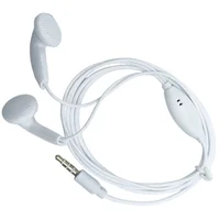 Fone De Ouvido com Fio Branco, P2 Portátil Compatível com smartphones, tablets e computadores