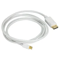 Cabo Mini Displayport Para Displayport Branco