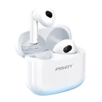 Fone De Ouvido Sem Fio Pisen P1 Tws Bluetooth 5.3 Branco