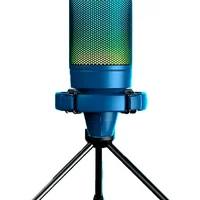 Microfone Gamer Fifine A6v RGB Usb Condensador Para PC – Azul
