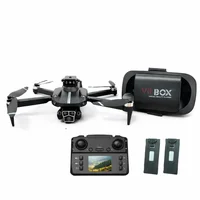 Drone Dual Câmera 4k S182 Wifi 2.4g Sensor De Obstaculos VR 2 Baterias
