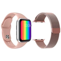 Kit 1 Relógio Inteligente Smartwatch Iwo12 Lite Rosa Android Ios + 1 Multiira Extra Milanese Rosa Kit 1 Relógio Inteligente Smartwatch Iwo12 Lite Rosa Android Ios + 1 Multiira Extra Milanese Rosa