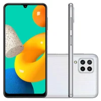 Smartphone Samsung Galaxy M32, 128GB, 6GB RAM, Octa Core, Câmera Quádrupla 64MP, Tela Infinita De 6.4, Branco