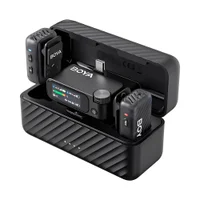 Microfone De Lapela Boya Boyamic 2-02 Usb C/3.5mm Preto Microfone De Lapela Boya Boyamic 2-02 Usb C/3.5mm Preto