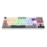 Teclado Mecânico Gamer Redragon Kumara RGB Branco,preto E Cinza,switch Marrom, K552wgl-RGB Pt-brown Teclado Mecânico Gamer Redragon Kumara RGB Branco,preto E Cinza,switch Marrom, K552wgl-RGB Pt-brown