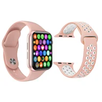 Kit 1 Relógio Inteligente Smartwatch W34 S Rosa Android Ios + 1 Multiira Extra Sport Rosa