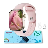 Smartwatch Microwear W11 Pro 2gb Série 11 Whatsapp A Prova D´água - Rose Gold