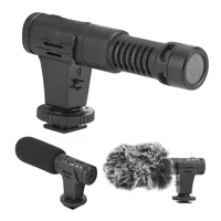 Microfone Condensador Mamen Shotgun Estéreo MIC-07 PRO, Super Cardióide, Para Câmeras E Smartphones Microfone Condensador Mamen Shotgun Estéreo MIC-07 PRO, Super Cardióide, Para Câmeras E Smartphones