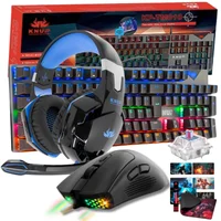 Kit Gamer De Alta Performance - Teclado Mecanico Switch Blue 100% Alti-ghosting + Headset Drive 50mm 108 Db + Mouse Ergonomico 7 botões 7200 dpi