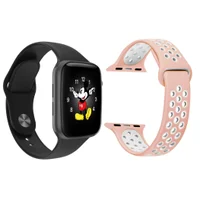 Kit 1 Relógio Inteligente Smartwatch Ld5 Preto Android Ios + 1 Multiira Extra Sport Rosa