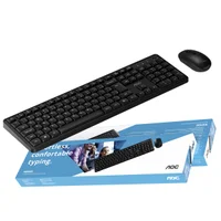 Kit Teclado E Mouse Sem Fio Aoc Abnt Ç Office Lançamento