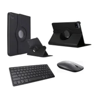 Capa Com Teclado E Mouse Bluetooth P/ Tablet Tablet Pad6