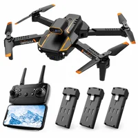 Drone Com Câmera 4k Hd S91 Wifi 5g Sensor Anti Colisão Baterias 3