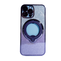 Capa Com Suporte Giratório Magsafe Compatível Com Iphone Cor:roxo;modelo:15 Plus Capa Com Suporte Giratório Magsafe Compatível Com Iphone Cor:roxo;modelo:15 Plus