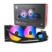 Fan Water Cooler Knup, Intel Amd, Duplo Fenrir, PWM, CPU, LED, RGB - 12V