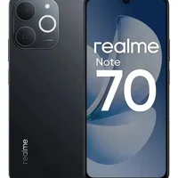 Smartphone Realme Note 70 128GB 4GB RAM Tela 6.67 120Hz Câmera 108MP Bateria 5000mAh Android 14 Dual Chip Preto