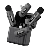Microfone De Lapela Boya By-v3 Kit Android/ios Preto