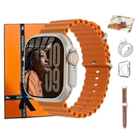 Smartwatch Microwear Ultra 4 Pro Mini 2gb 42mm AmoLED Série 11 Whatsapp - Titanium Gold
