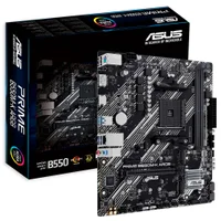 Placa Mãe Asus Prime B550m-k ARGB Socket Am4 Ddr4 Micro Atx RGB 4x Sata 6gb/s PCie 4.0 Suporte Amd Ryzen