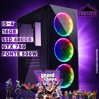 Computador cpu PC Gamer Nexus, i5 Quarta Geração, 16GB, GeForce GTX 4GB, SSD 480GB, Fonte 500w,Gabinete Gamer