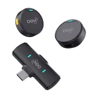 Microfone De Lapela Sem Fio Recarregavel Duplo Tipo-c Mk308