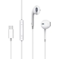 Fone De Ouvido Com Fio E Controle De Volume Conector Tipo C