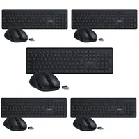 Kit Teclado E Mouse Intelbras Csi50 Sem Fio Preto - 5 Unidades Kit Teclado E Mouse Intelbras Csi50 Sem Fio Preto - 5 Unidades