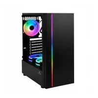 Gabinete Mid Tower Compatível Atx/m-atx 3 Ventoinhas RGB Controladora Gabinete Mid Tower Compatível Atx/m-atx 3 Ventoinhas RGB Controladora