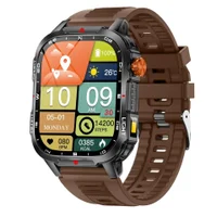 Relógio Inteligente Assistente De Voz 2.01 "tela Hd Bluetooth Chamadas - Marrom