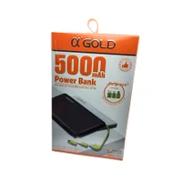 Carregador Portátil Rápido Power Bank Gold 5000mah