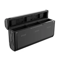 Carregador Triplo Multifuncional Para Gopro Hero 12 / 11 / 10 / 9 Black - Telesin