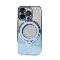 Capa Com Suporte Giratório Magsafe Compatível Com Iphone Cor:azul;modelo:14 Pro