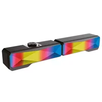 Caixa De Som Soundbar Knup Hórus 2.0, 10w RMS, LED RGB, Plug P2 - Kp-ro825 Caixa De Som Soundbar Knup Hórus 2.0, 10w RMS, LED RGB, Plug P2 - Kp-ro825