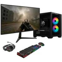 PC Gamer Completo Bluepc Frag, Amd Ryzen 5 , Radeon Rx 6600 8GB, B450, 16gb Ddr4, SSD 512gb Nvme, Monitor 23" 75hz, Kit Gamer - Pgbp-fra217