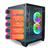 PC Gamer Ryzen 5 5600 RTX2060 6gb SSD 512gb Ram 16gb Win 11