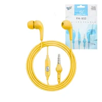 Fone De Ouvido Com Fio Kapbom Ka-833 Microfone Integrado Conexao P3 3.5mm Branco