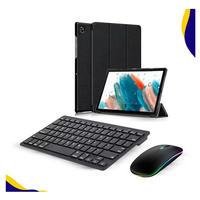 Smart Case + Teclado E Mouse Para Tab Galaxy A8 X200 X205
