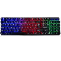Teclado Gamer Play On LED Semi Mecanico Retroiluminado Letron