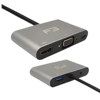 Cabo Adaptador 5 Em 1 HDMI Vga Usb-c 3.1 Áudio