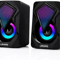 Caixa De Som Subwoofer Ley-1916 3w Usb Preto LED RGB Gamer