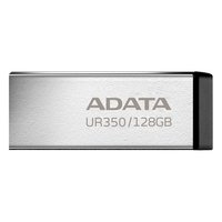 Pen Drive 128GB ADATA UR350, USB 3.2, Metálico, Preto - UR350-128G-RSR/BK