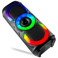 Caixa De Som Bluetooth Portátil Potente LED RGB 50w Xtrad