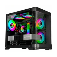 Gabinete Gamer Aquário K-mex Cg-01p4 - Vidro Temperado - Micro Atx - Preto - Cg01p4rh001cbox Gabinete Gamer Aquário K-mex Cg-01p4 - Vidro Temperado - Micro Atx - Preto - Cg01p4rh001cbox