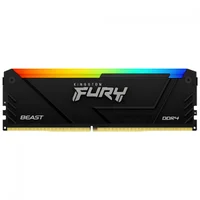 Memória Ddr4 Kingston Fury Beast, RGB, 16gb, 3600mhz, Black, Kf436c18bb2a/16