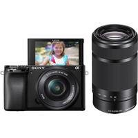 Câmera Sony A6100 Mirrorless Com Lente 16-50mm + 55-210mm Ilce6100y Br
